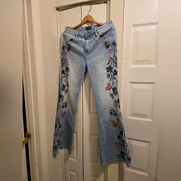 DRIFTWOOD Blue Straight Leg Jeans with Distressed Detailing 30.34 - Picture 2 of 16